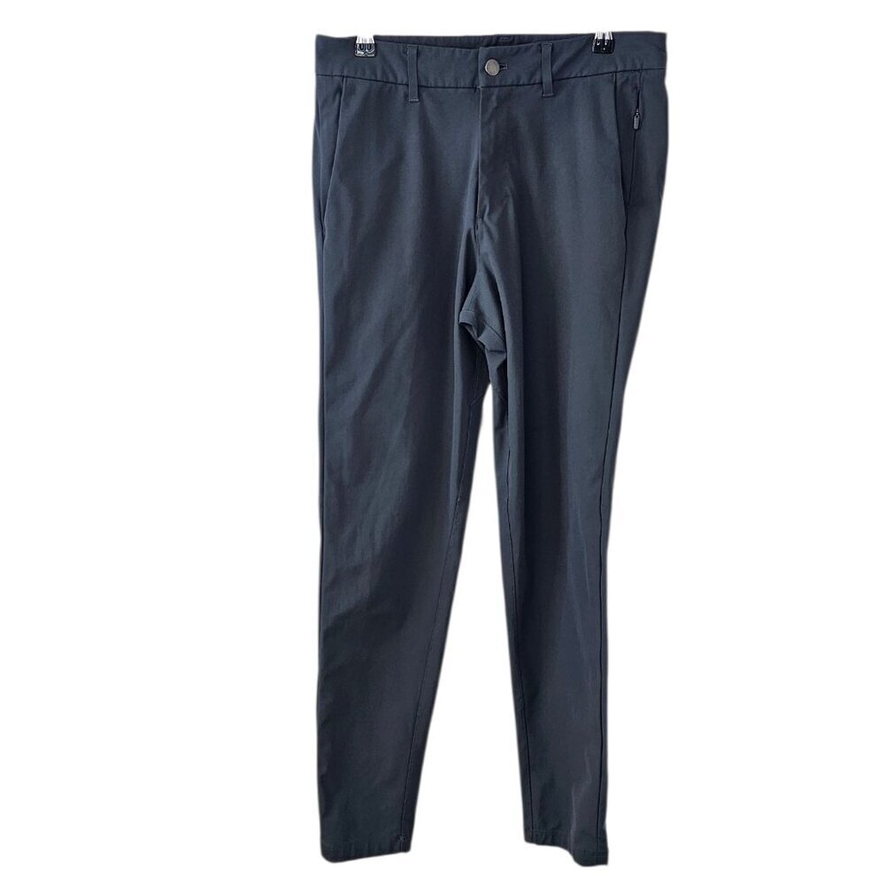 Lululemon Mens Commission Pant Slim, Warpstreme, Blue Grey, Size 30